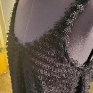 Lovely Day Shag Black Summer Top